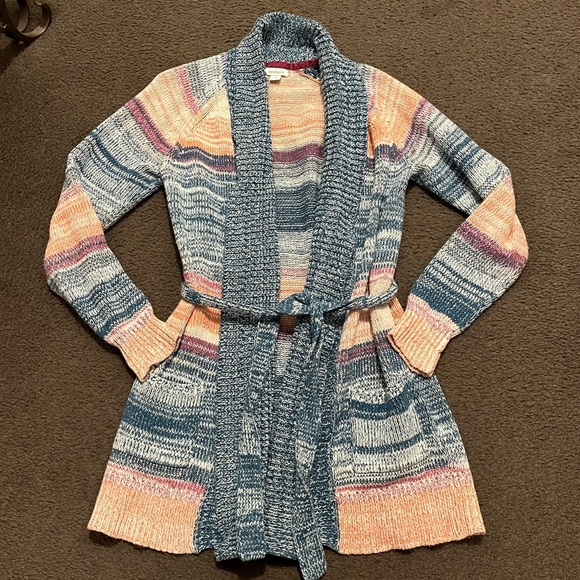 Sundance Hayden Striped Long Knit Duster Cardigan - Picture 4 of 7
